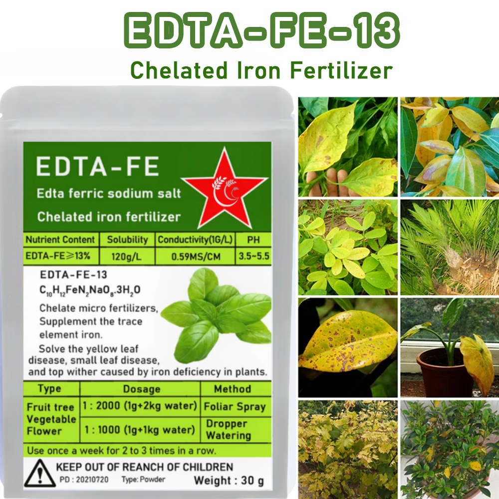 Plant Growth Regulator - Edta-fe-13 킬레이트 철 비료, 30g, Edta