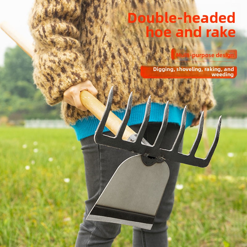 이중 목적 농업용 괭이 갈퀴 고탄소강 제초 뿌리 제거  - Soil Tilling Cultivator 리뷰 및 가격