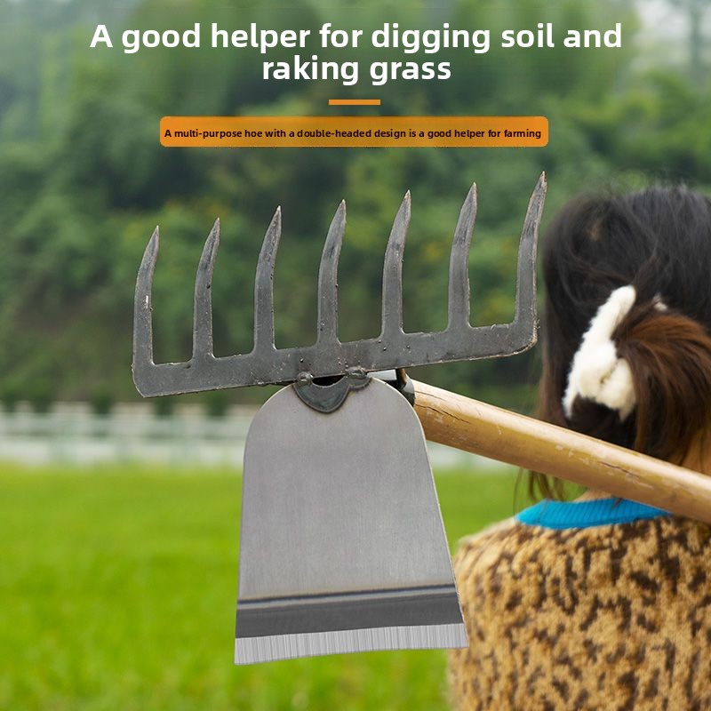 이중 목적 농업용 괭이 갈퀴 고탄소강 제초 뿌리 제거  - Soil Tilling Cultivator 리뷰 및 가격