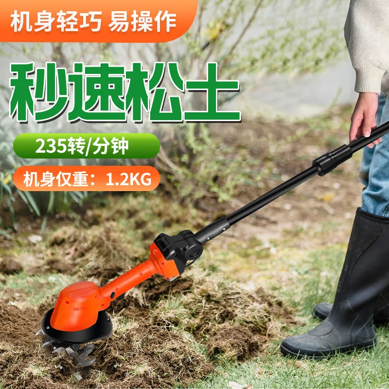 휴대용 무선 리튬 배터리 미니 회전식 경운기, 전기식  - Soil Tilling Cultivator 리뷰 및 가격