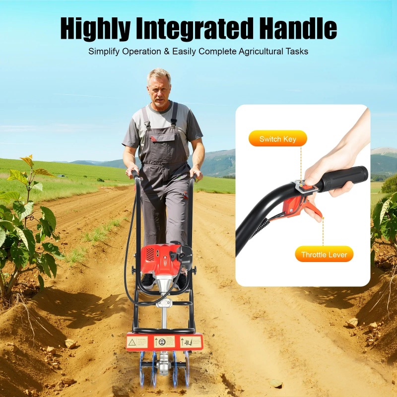 52CC 2행정 정원 경운기, 잔디밭, 밭 토양 경작용 - Soil Tilling Cultivator 리뷰 및 가격