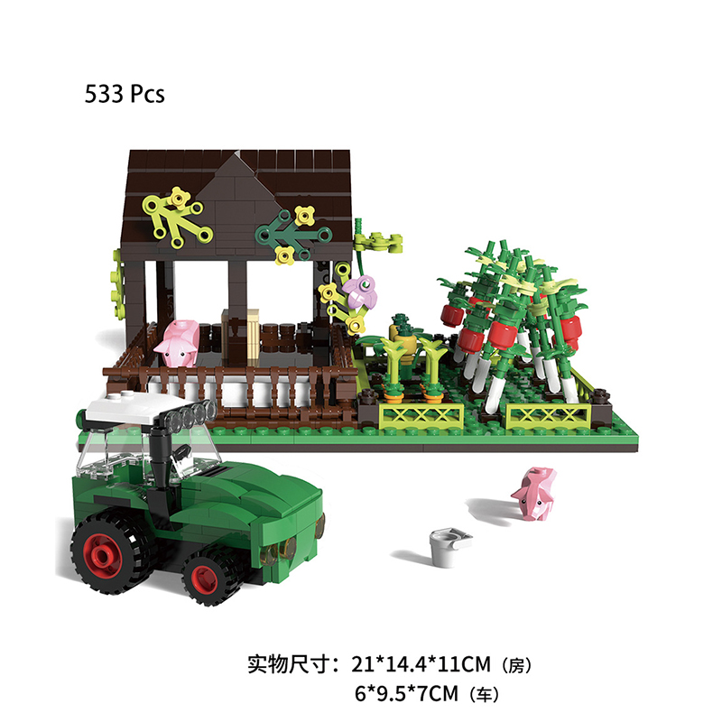 해피 랜치 MOC 빌딩 블록 장난감 농장 장면 브릭 장 - Is Farming Under Agriculture 리뷰 및 가격