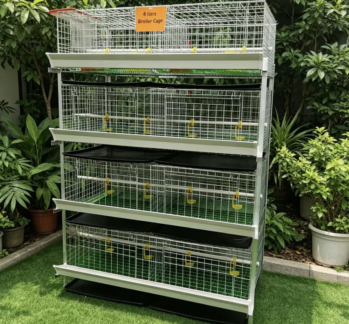 새로운 H형 육계 케이지 시스템 배터리식 양계장 4단  - Farming System & Sustainable Agriculture 리뷰 및 가격